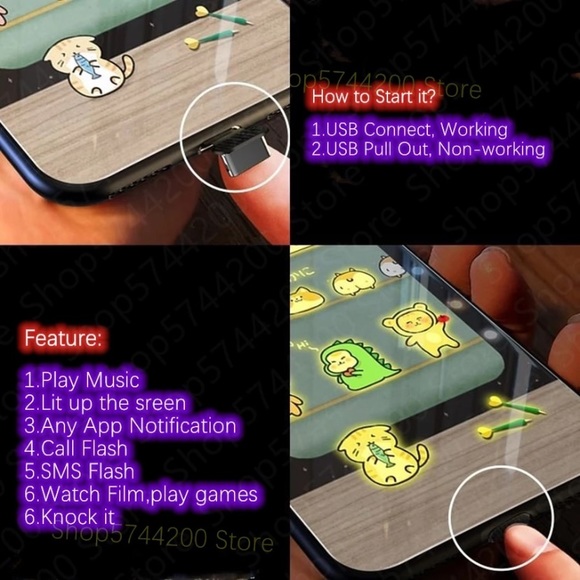 Led light up I phone 11 case,also fits I phone XR - Picture 2 of 6